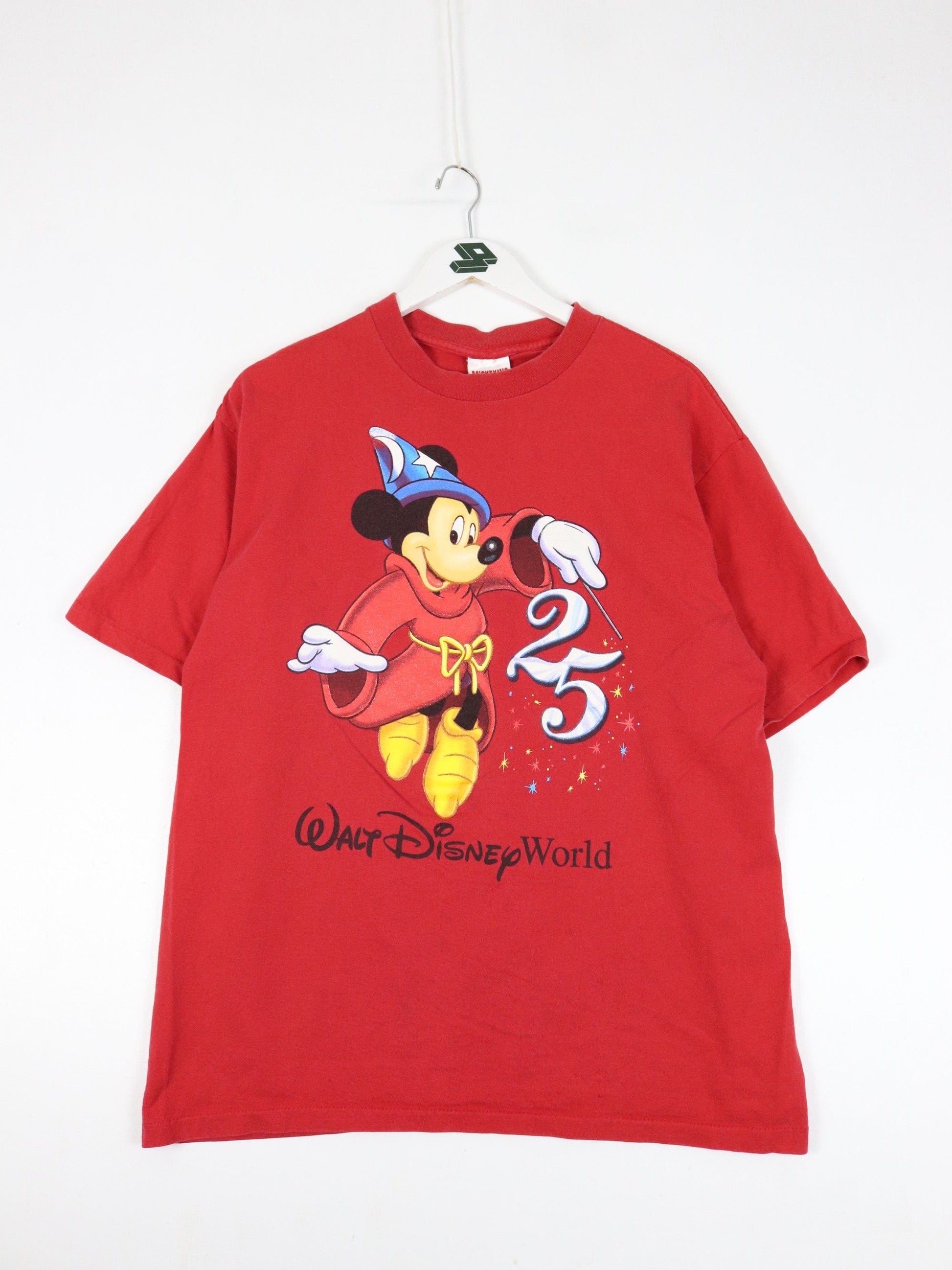 Vintage Disney T Shirt Mens XL Red Mickey Mouse 90s