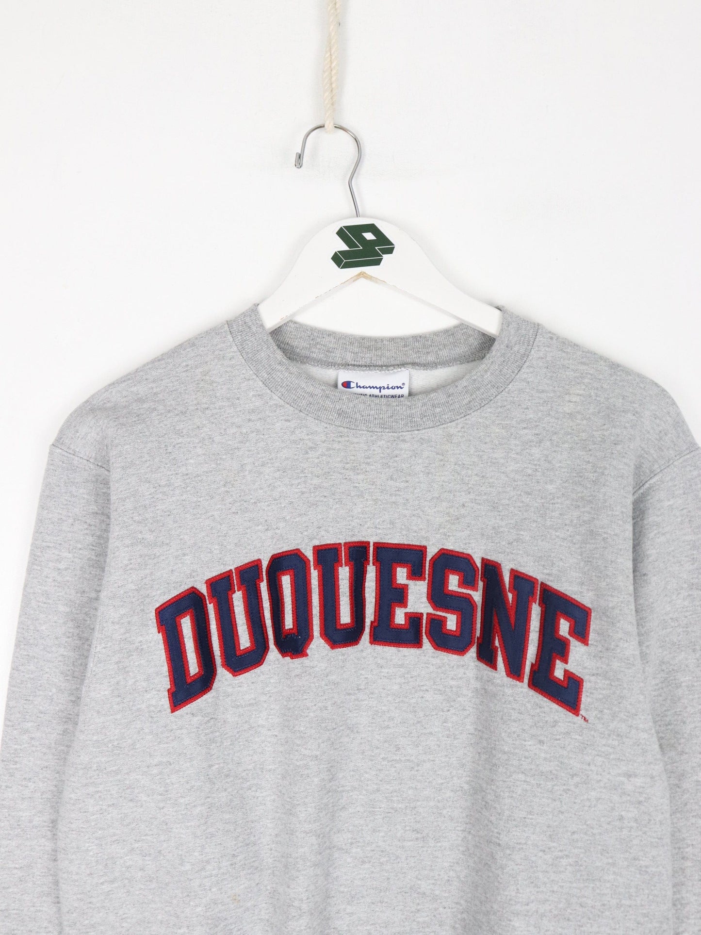 Duquesne University Sweatshirt Mens Small Grey Champion College from propervintagecanada