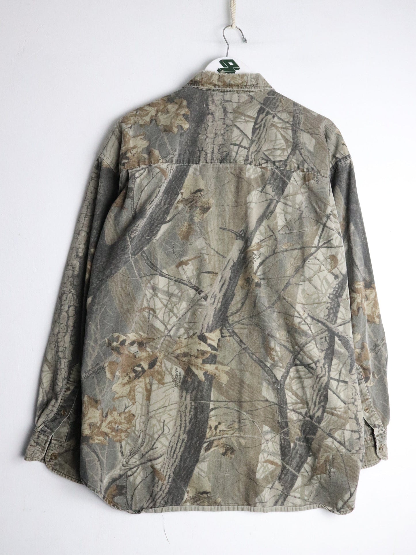 Duxbak Shirt Mens Large Brown Tree Camo Button Up from propervintagecanada