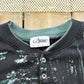 Vintage 1990s Wolf Theme All Over Print Henley Sweatshirt Men's XL