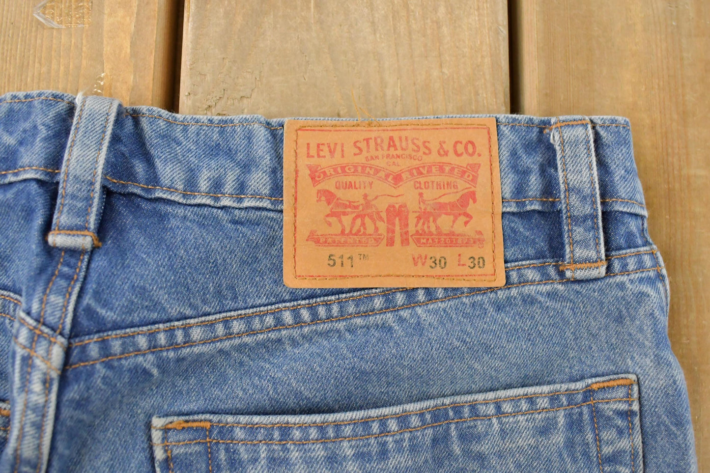 Vintage 2000s Levi's 511 Slim Fit Double Knee Jeans Men's 31 x 29