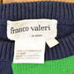 Vintage 1990s Franco Valeri Floral Embroidered Knit Crewneck Sweater Womens L