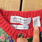 Vintage 1990s Northern Isles Hand Knit Teacher Cardigan Sweater Women's XL