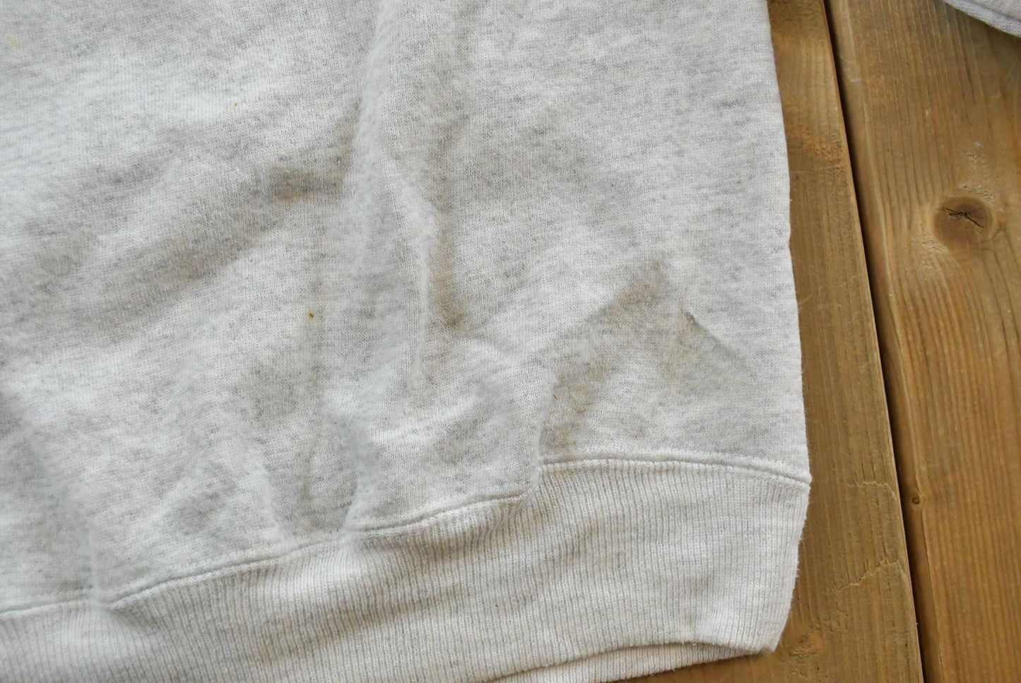Vintage 1990s Lee Heavyweight Blank Grey Crewneck Sweatshirt Men's M
