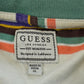 Vintage Y2K Guess Striped T-Shirt Womens 2XL