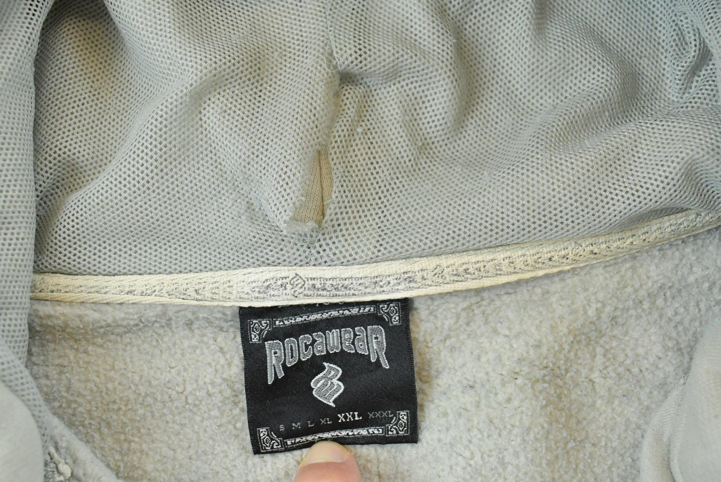 Vintage Y2K Rocawear Quarter Zip Hoodie Sweatshirt Men's 3XL / 00s Outerwear / 2000s Streetwear / NYC / Hip Hop / Rap
