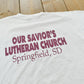 Vintage 1994 Jesus Is Our Savior Christianity T-Shirt Men's L