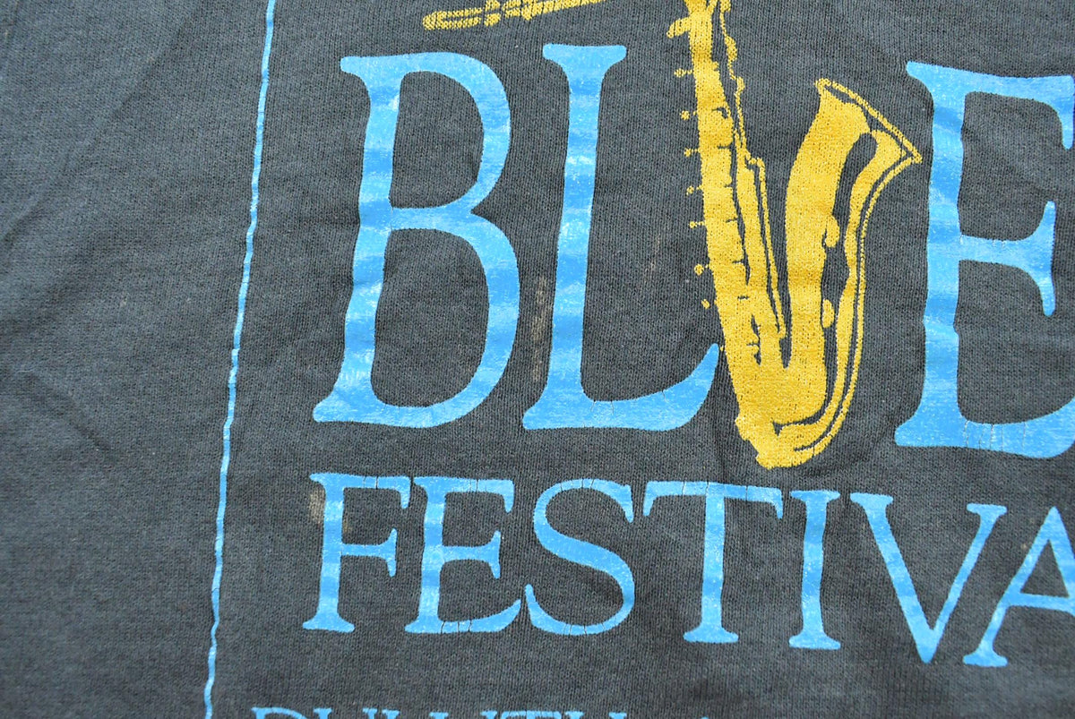 Vintage 1990s Bayfront Blues Festival Duluth Minnesota Souvenir Sweatshirt Men's L