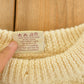 Vintage 1980s Bonner Ireland Fisherman Ribbed Wool Knit Sweater Men's Medium