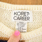 Vintage 90s Koret Knit Sweater: Abstract 3D Pattern, Women's M
