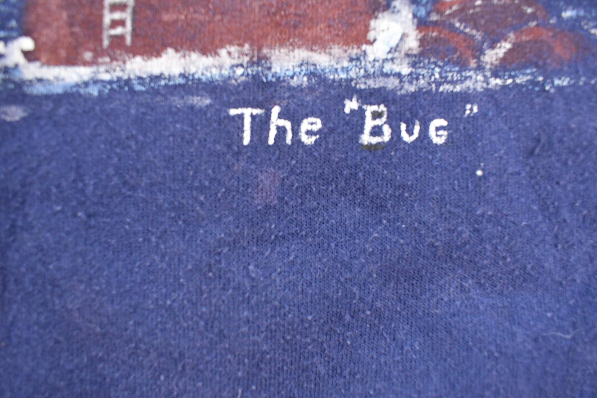 Vintage 1990s The Bug Lighthouse Graphic Travel Crewneck Sweatshirt Women's XL