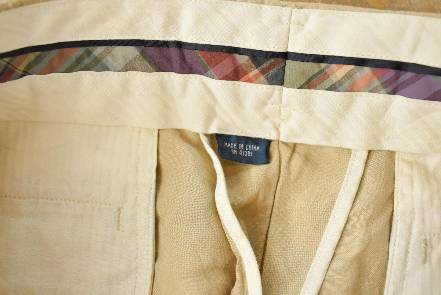 Vintage 1990's Polo Ralph Lauren Linen Silk Trousers Men's 38 x 30