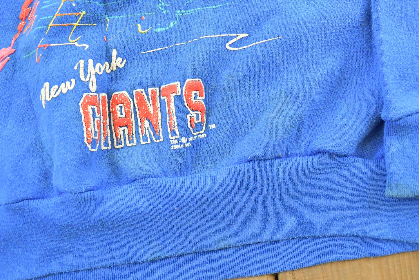 Vintage 1990s SSI New York Giants NFL Football Crewneck Sweatshirt Men's S