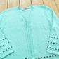 Vintage 1980s San Remo Knit Buttonless Cardigan Sweater Womens XL