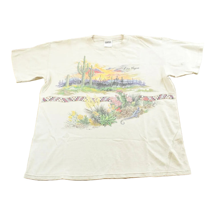 Vintage 1990s Las Vegas Desert Sunset T-Shirt Mens XL