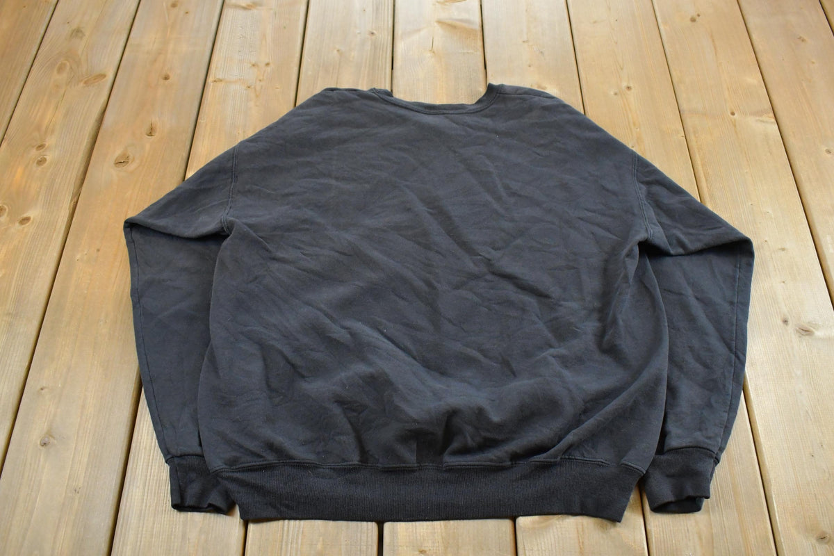 Vintage 1990s Discovery Channel Health Promo Crewneck Sweatshirt Men's Large / Embroidered / 90s Champion Sweater