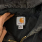 Vintage 1990s Carhartt Distressed Canvas Hooded Jacket Men's L Tall