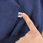 Vintage 1990s Russell Athletics Blank Navy Blue Full Zip Hoodie Sweatshirt Men's L