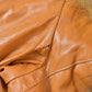 Vintage 1970s Genuine Leather Fox Fur Collar Trench Coat