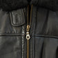 Vintage 1990s Wilsons Leather Sherpa Flight Jacket Men's Small