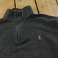 Vintage 2000s Polo Ralph Lauren Estate Rib Quarter Zip Sweatshirt Men's L