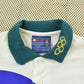 Vintage 1996 Hanes Atlanta Olympics AOP American Flag Button Up Polo Collared Shirt Mens L