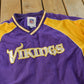 Vintage Y2K Minnesota Vikings Pullover NFL Football Windbreaker Jacket Men's XXL