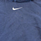 Vintage 1990s Distressed Nike Middle Mini Swoosh Embroidered Center Check Hoodie Sweatshirt Men's L