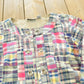 Vintage 1990s Keren Hart Patchwork Plaid Jacket Women's L