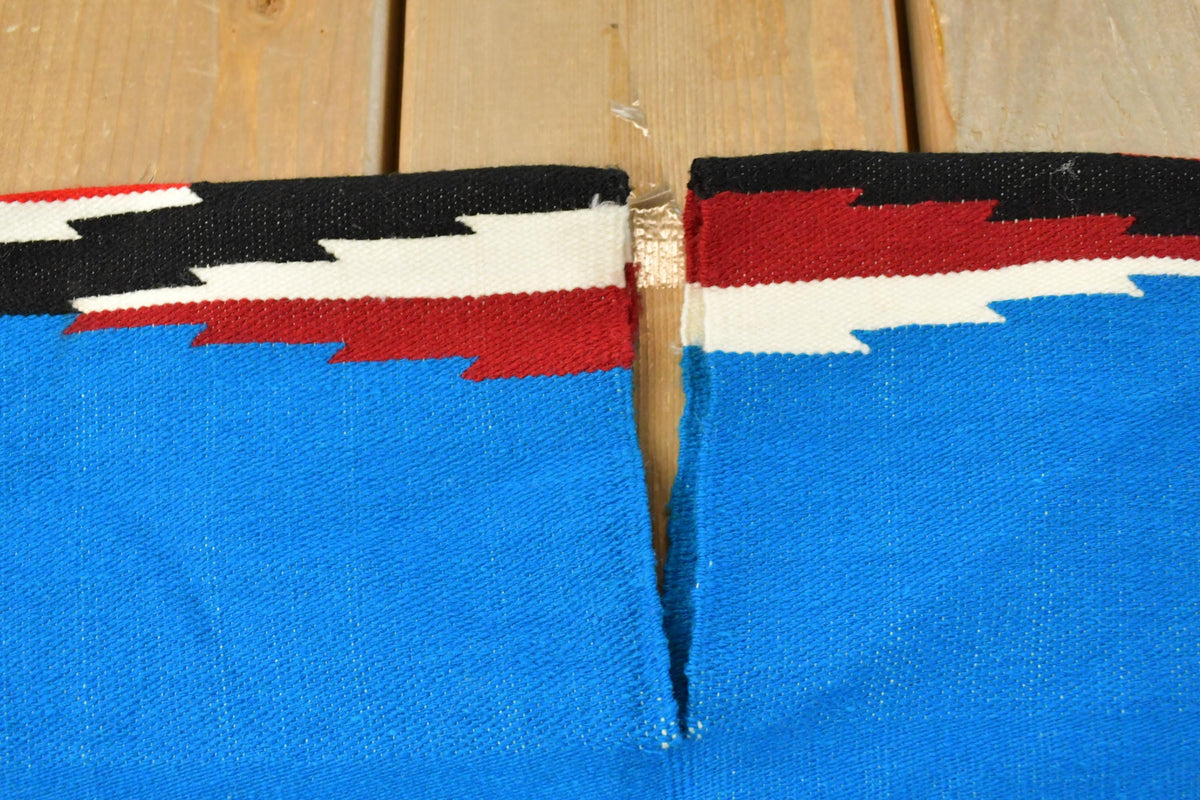 Vintage 1970s Aztec Print Mexico Poncho Men's 2XL