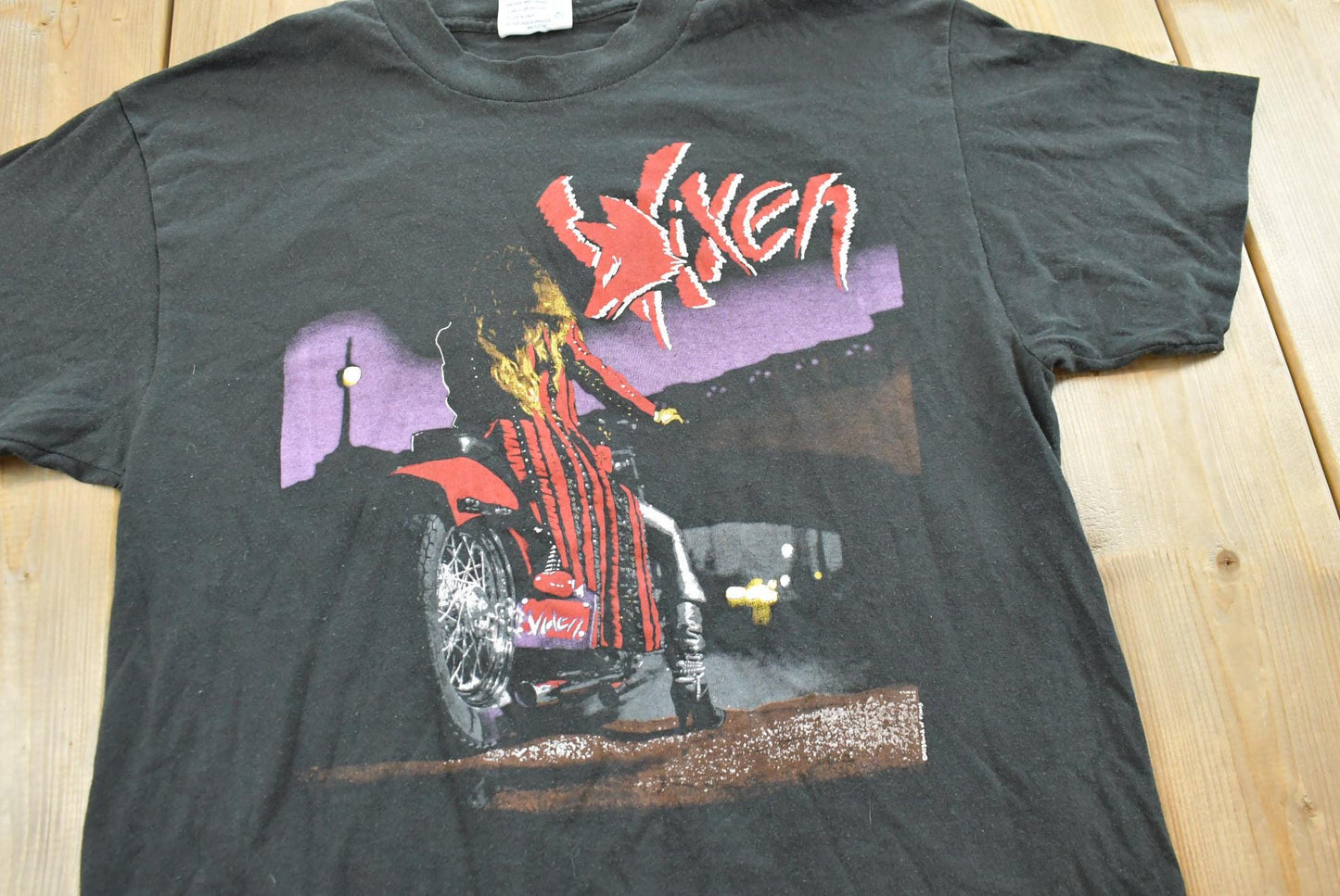 Vintage 1988 Vixen Edge of a Broken Heart Rock Band T Shirt M Men's Medium