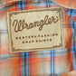 Vintage 1990s Wrangler Western Shirts Plaid Pearl Snap Short Sleeve Button Up Shirt Mens 2XL