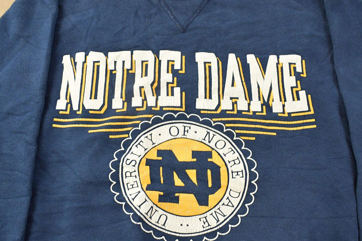 Vintage 1990s University of Notre Dame Champion Collegiate Crewneck Sweatshirt Men's XL