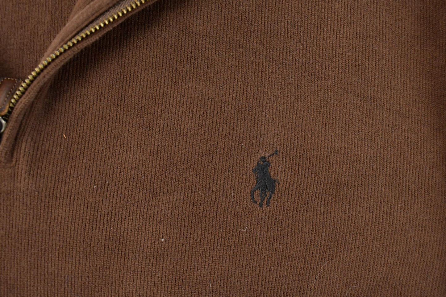 Vintage 1990s Polo Ralph Lauren Quarter Zip Sweatshirt Men's 2XL