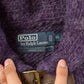 Vintage 1990s Polo Ralph Lauren Alpace Wool Hand Knit Cardigan Sweater Women's XL