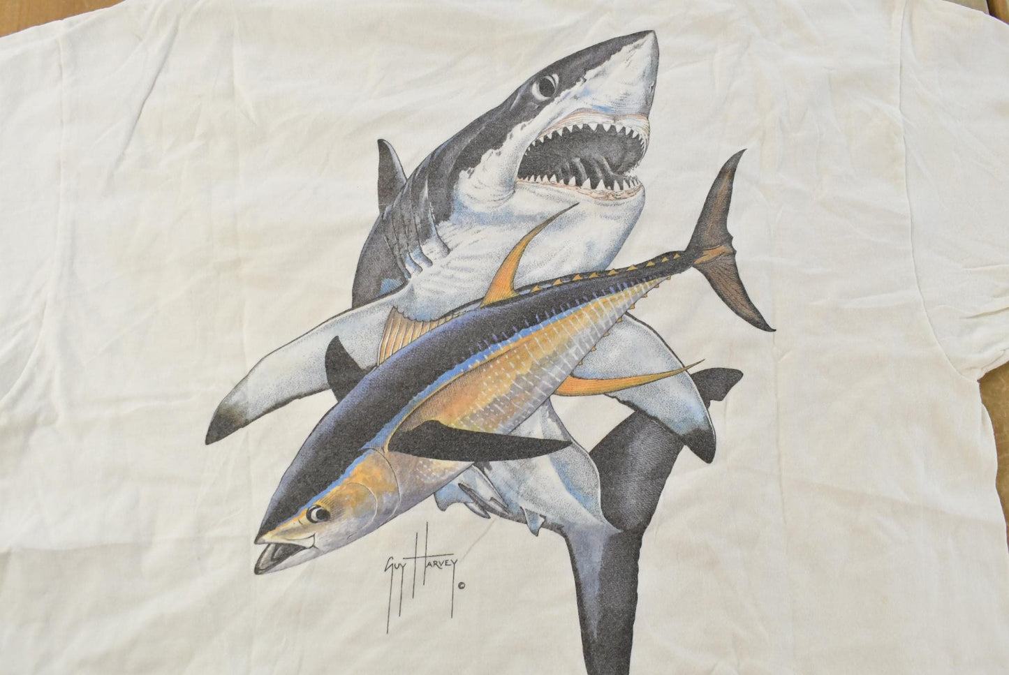 Vintage 1990s Guy Harvey Souvenir Shark T-Shirt Men's 2XL Men's XL