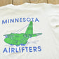 Vintage 1990s Minnesota Air Lifters National Guard Single Stitch T-Shirt Mens L
