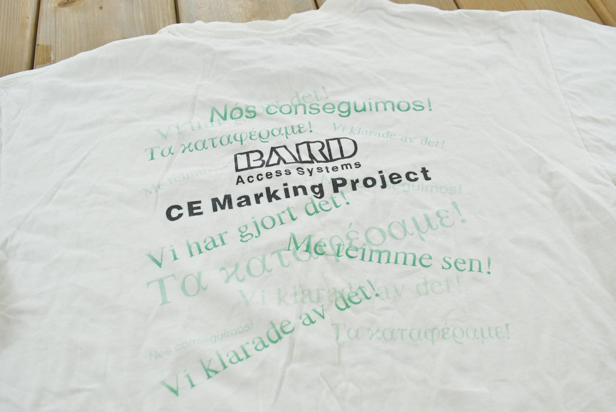 Vintage 1990s We Did It Multiple Languages Translation Promotional T-Shirt Men's L