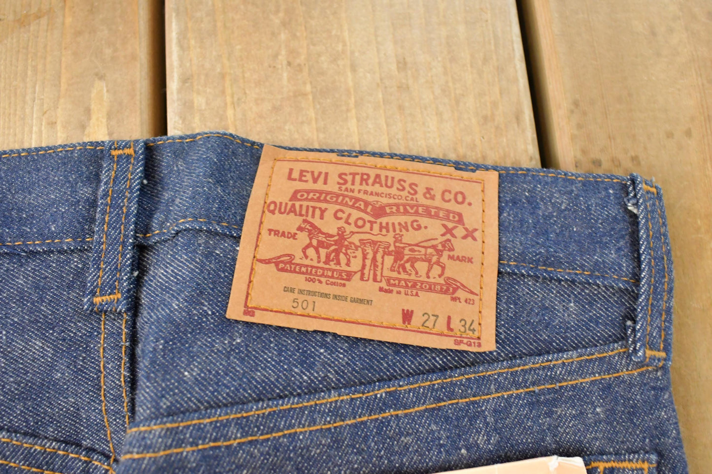 Vintage 1980s Deadstock Levi's 501 Original Fit Denim Jeans Men's 29 x 34