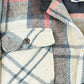 Vintage 1980s CPO Holiday Flannel Shirt Jacket Men's Large