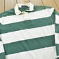 Vintage 2000s Polo Ralph Lauren Striped Long Sleeve Rugby Collared Quarter Button Shirt Men's XL
