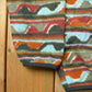 Vintage 2000s Patagonia Synchilla Delta Cinder Red Southwestern Aztec Fleece Snap T Fleece Sweater Men's Large