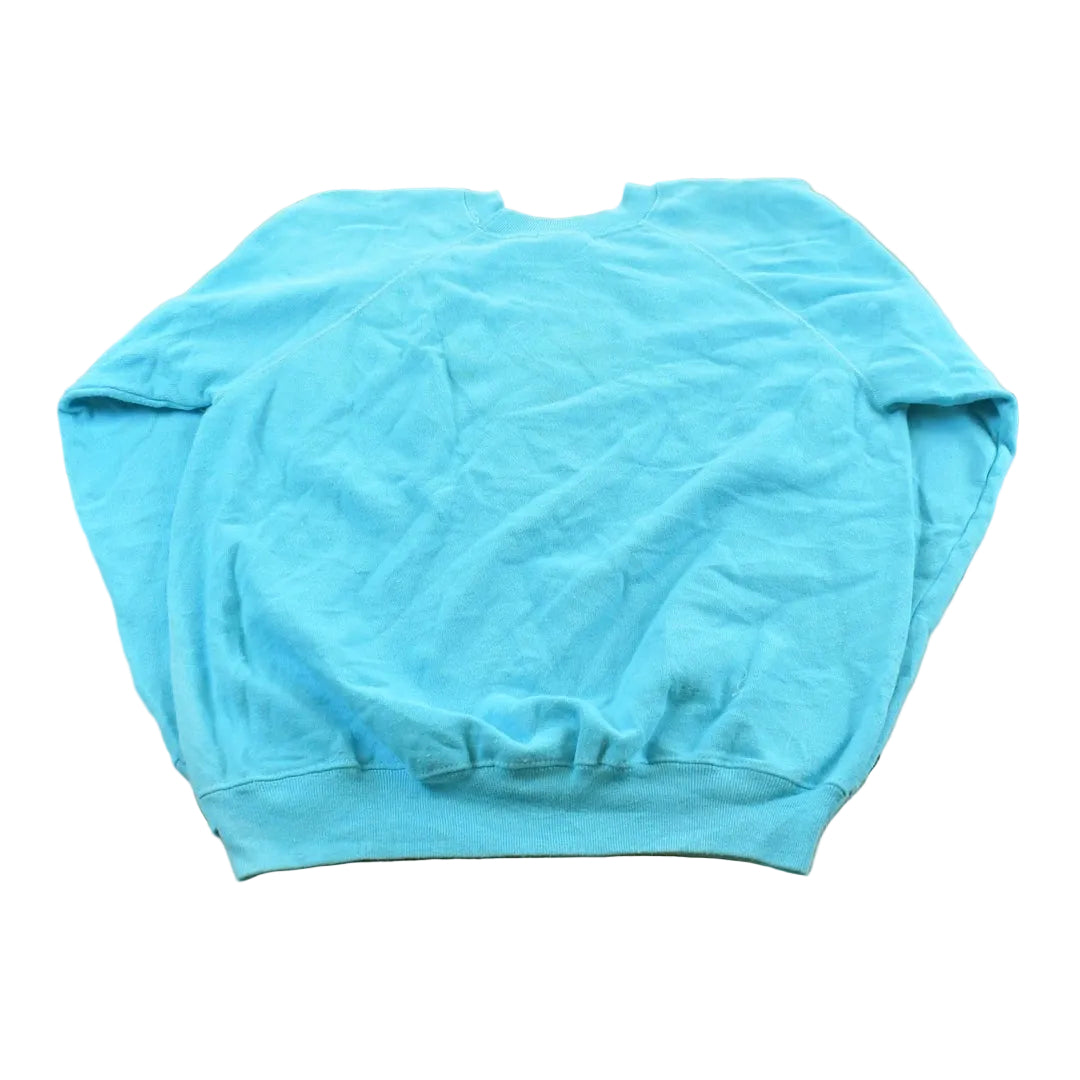 Vintage 1980s Hanes Wisconsin Love Raglan Crewneck Sweatshirt Men's S