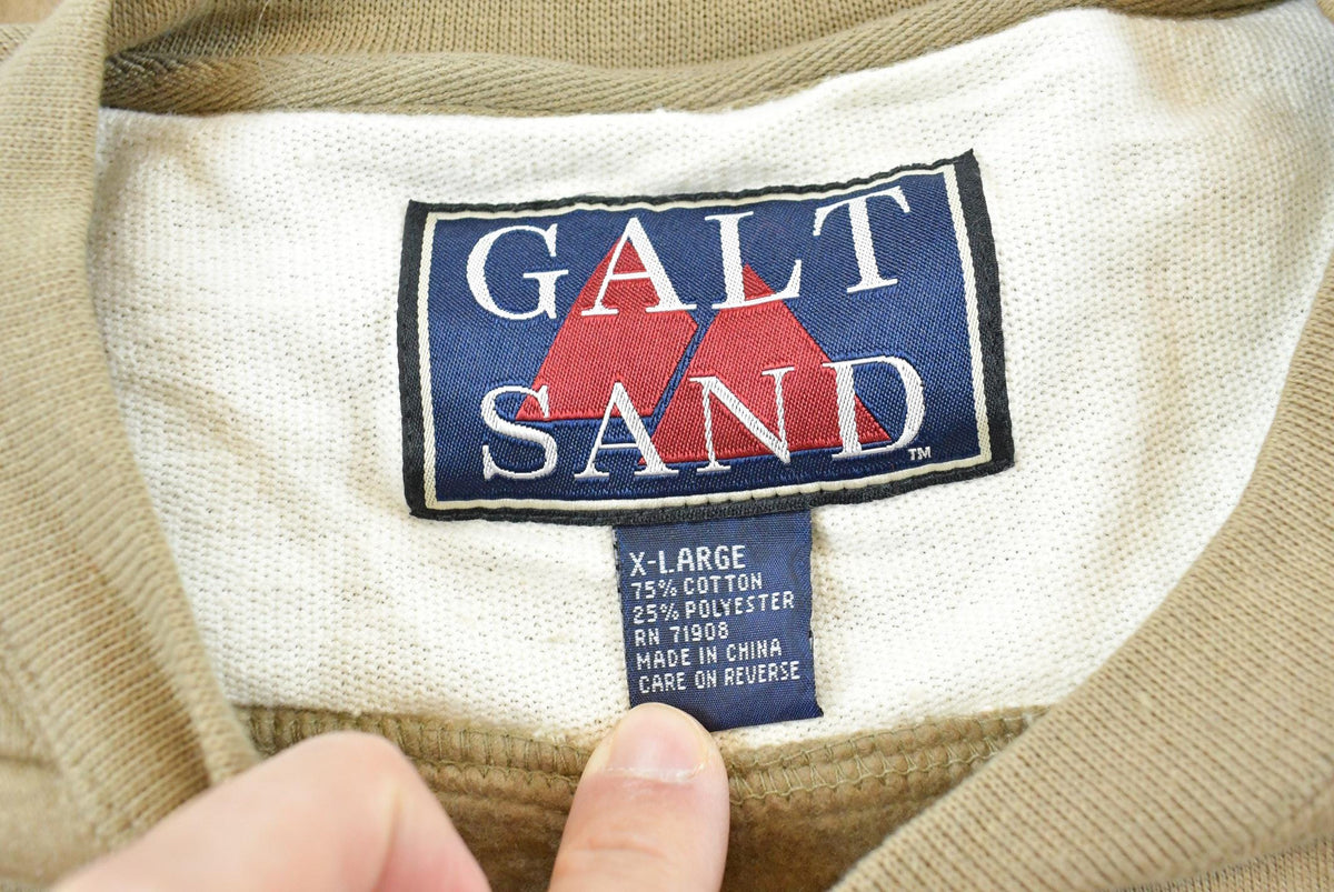 Vintage 1990s Galt Sand Okoboji Angler Fishing Crewneck Sweatshirt Men's 2XL