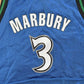 Vintage 1990s Minnesota Timberwolves NBA Stephon Marbury Cropped Basketball Jersey Women's M