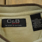 Vintage 2000s Croft Barrow Bald Eagle Embroidered Souvenir Crewneck Sweatshirt Men's XL