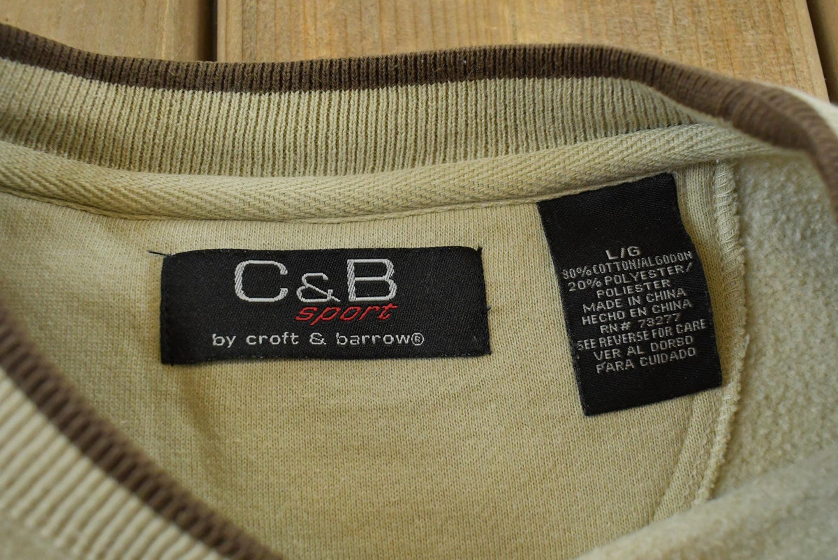 Vintage 2000s Croft Barrow Bald Eagle Embroidered Souvenir Crewneck Sweatshirt Men's XL