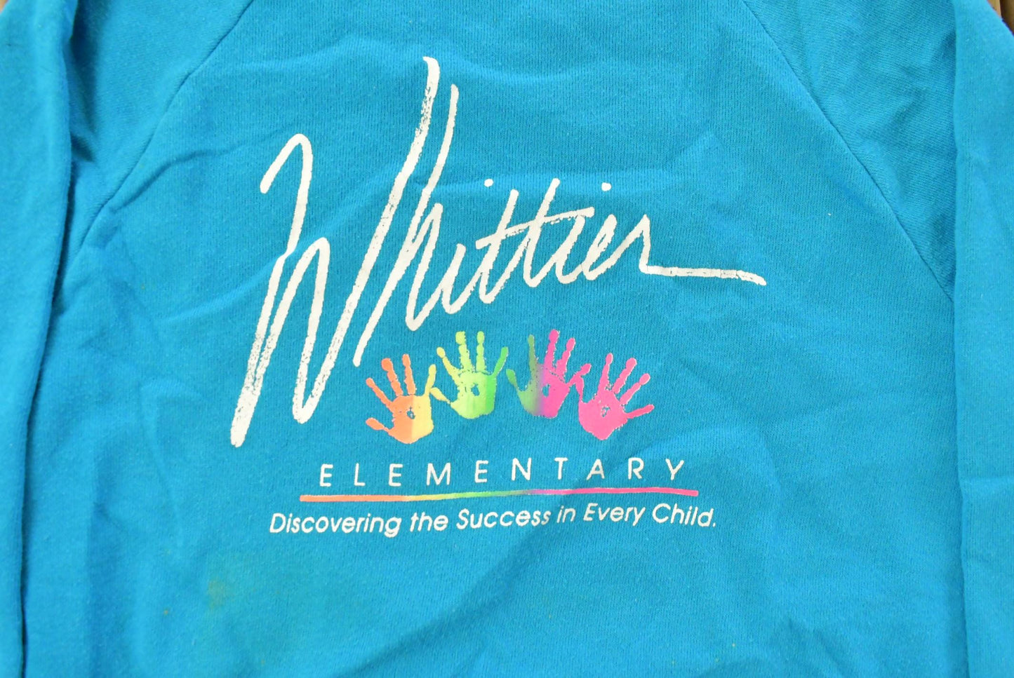 Vintage 1990s Whittier Elementary School Crewneck Sweatshirt Youth Large Men's Large