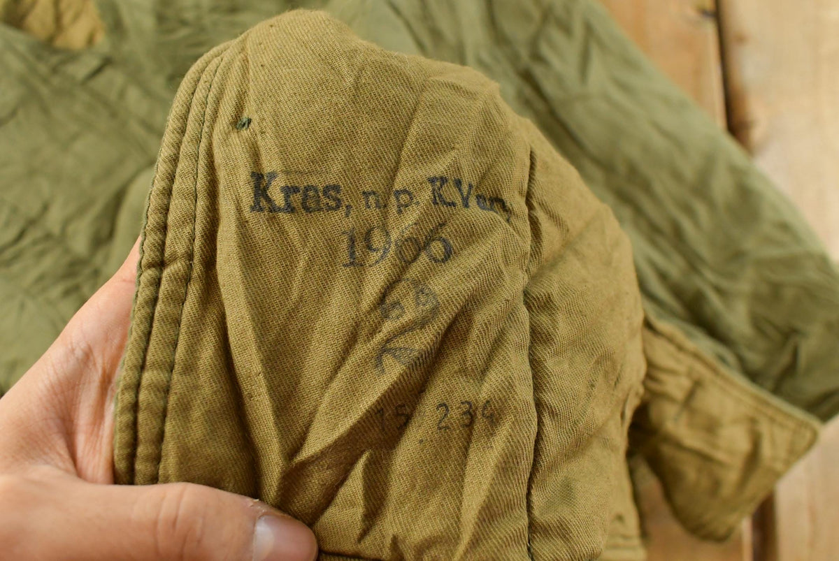 Vintage 1966 Military Jacket Liner Men's Medium