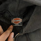 Vintage 1990s Distressed Harley Davidson Graphic Full Zip Hoodie Men's 3XL